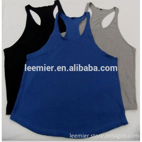 100% Cotton fabric colorfull string gym singlet